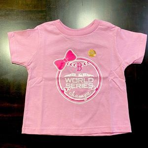 Boston Red Sox Soft as a Grape Girl Toddlers 2018 World Series Champions T-Shirt